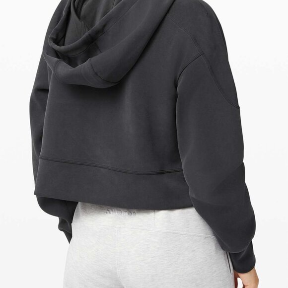 Lululemon Get Centred Crop Hoodie - 4 - Black (First Release) - Picture 5 of 7